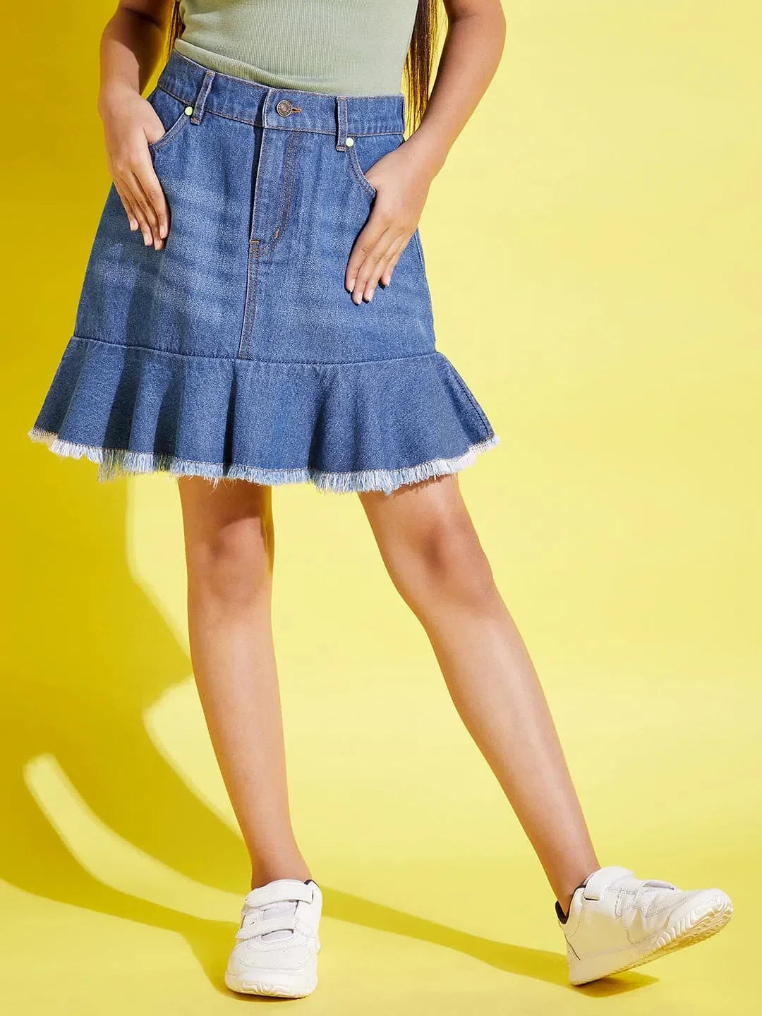 Girls Blue Denim Mini Skirt | Kids Clothing & Girls Jeans