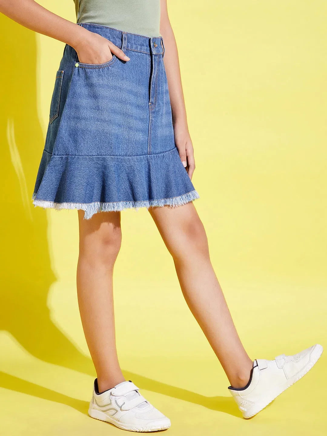 Girls Blue Denim Mini Skirt | Kids Clothing & Girls Jeans