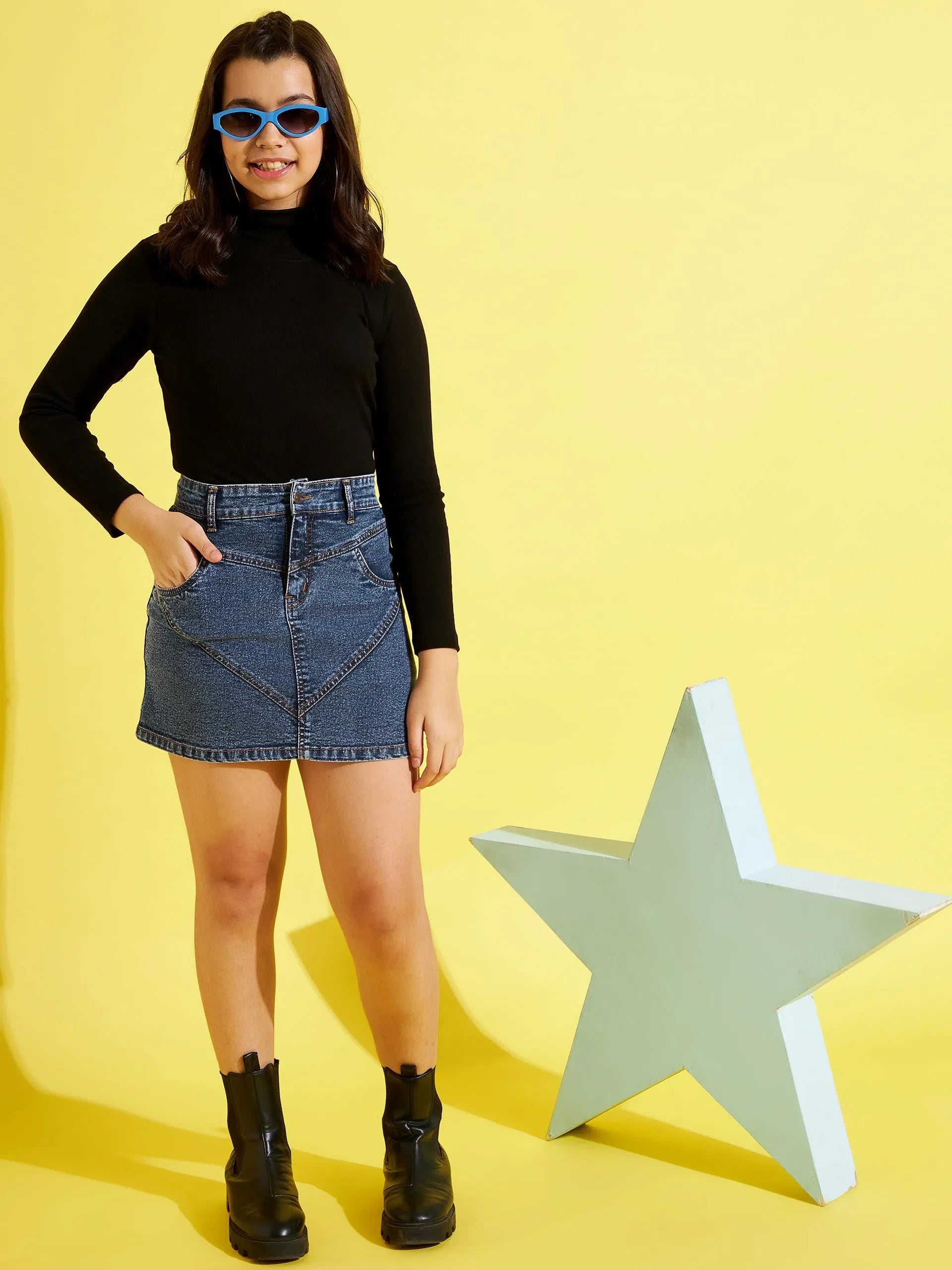 Blue Denim Mini Skirt for Girls | Kids Clothing & Girls Jeans