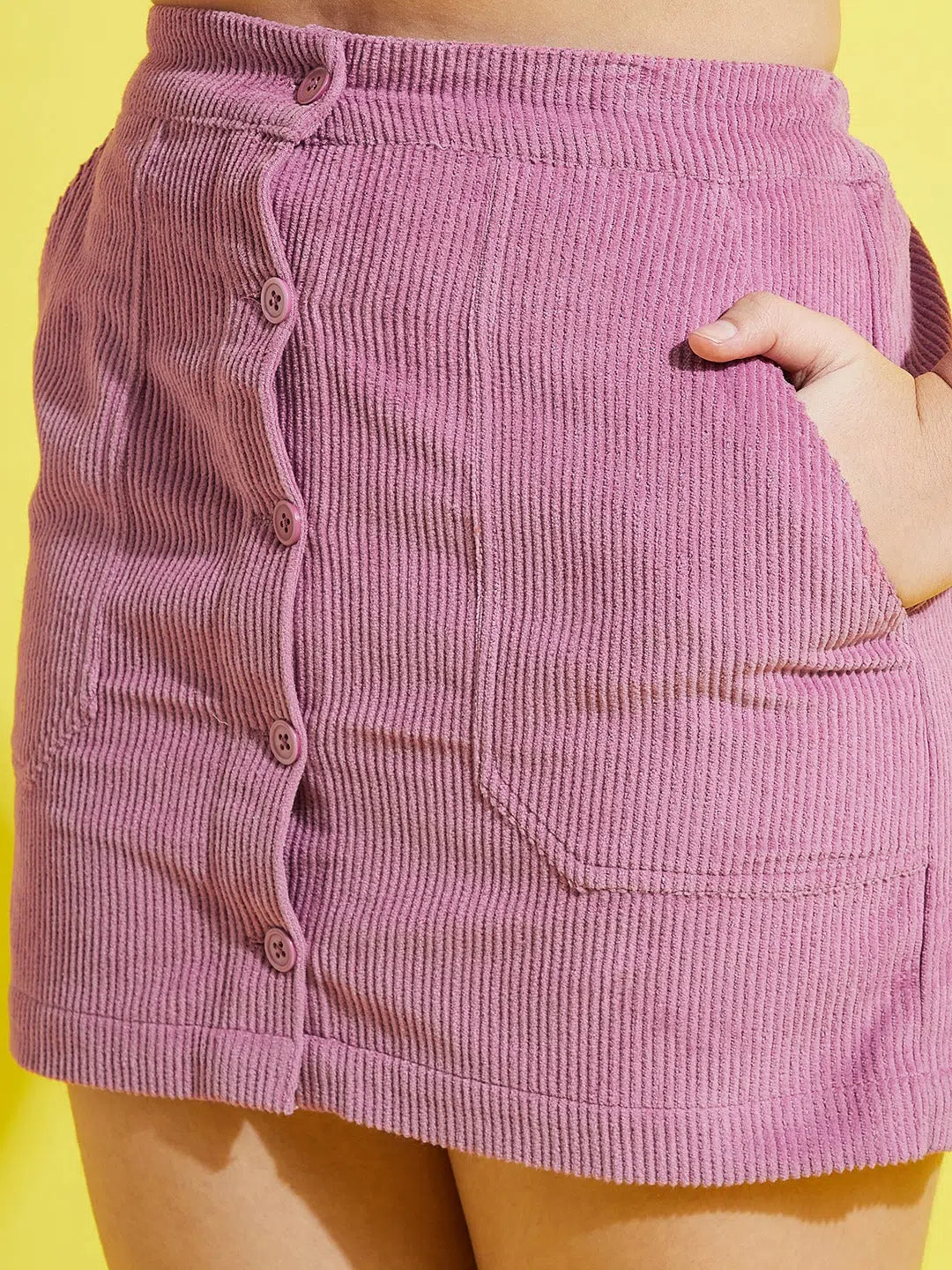 Lavender Corduroy Skirt for Girls | Trendy Kids Clothing