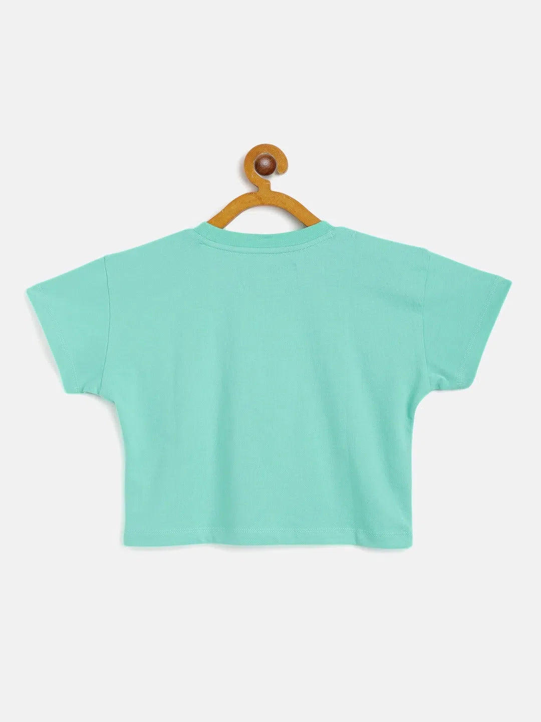 Girls Green Crop T-Shirt - Stylish Kids Clothing for Girls