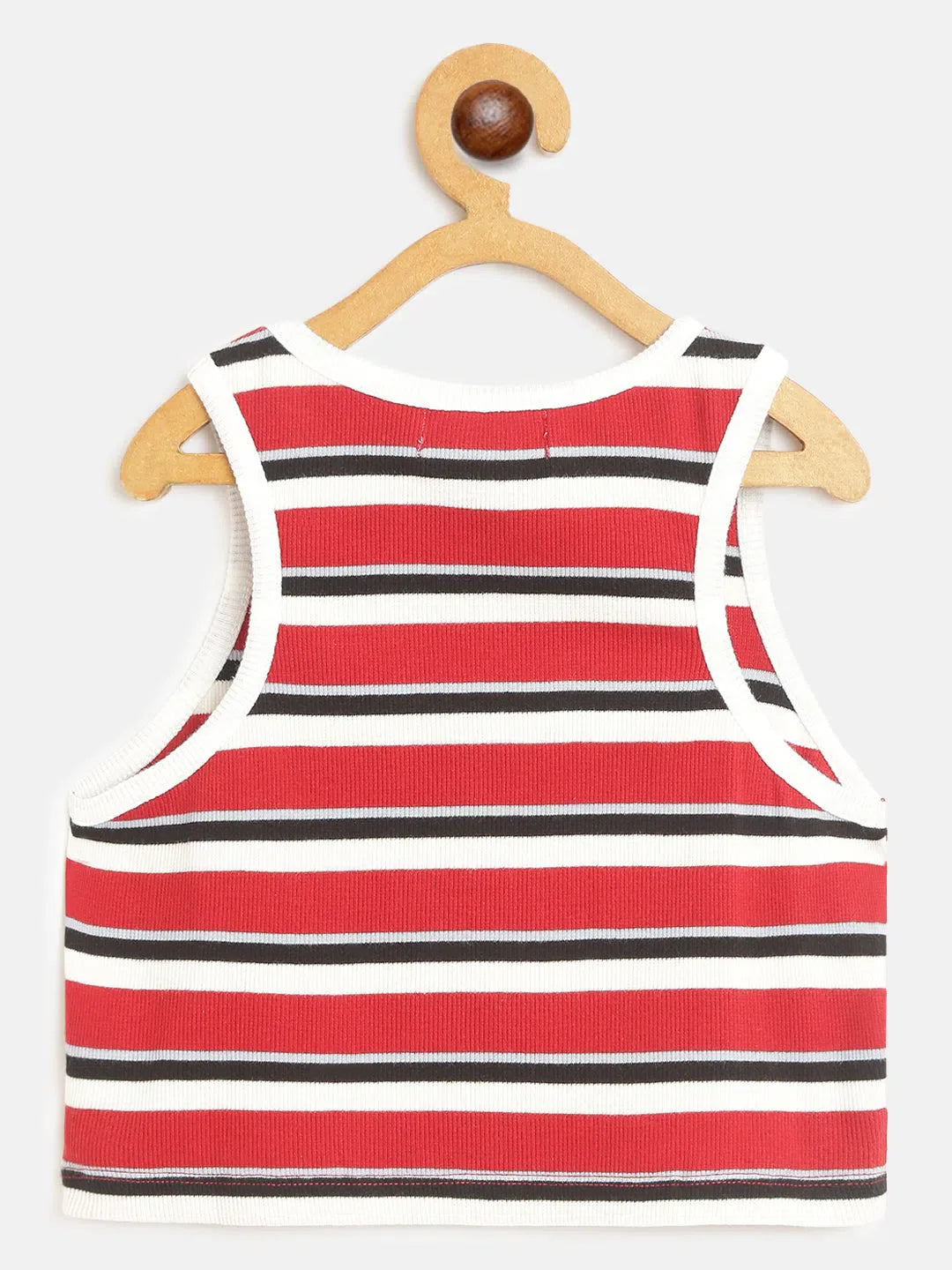 Girls Red Striped Rib Top | Cute Kids Dresses & Clothing