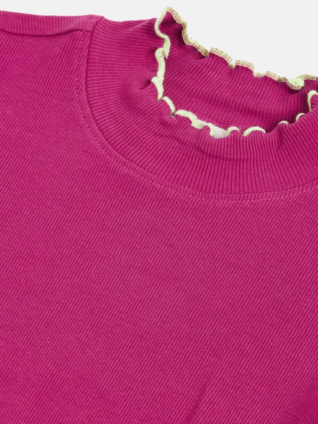 Magenta Crop Top for Girls - Stylish Kids Clothing