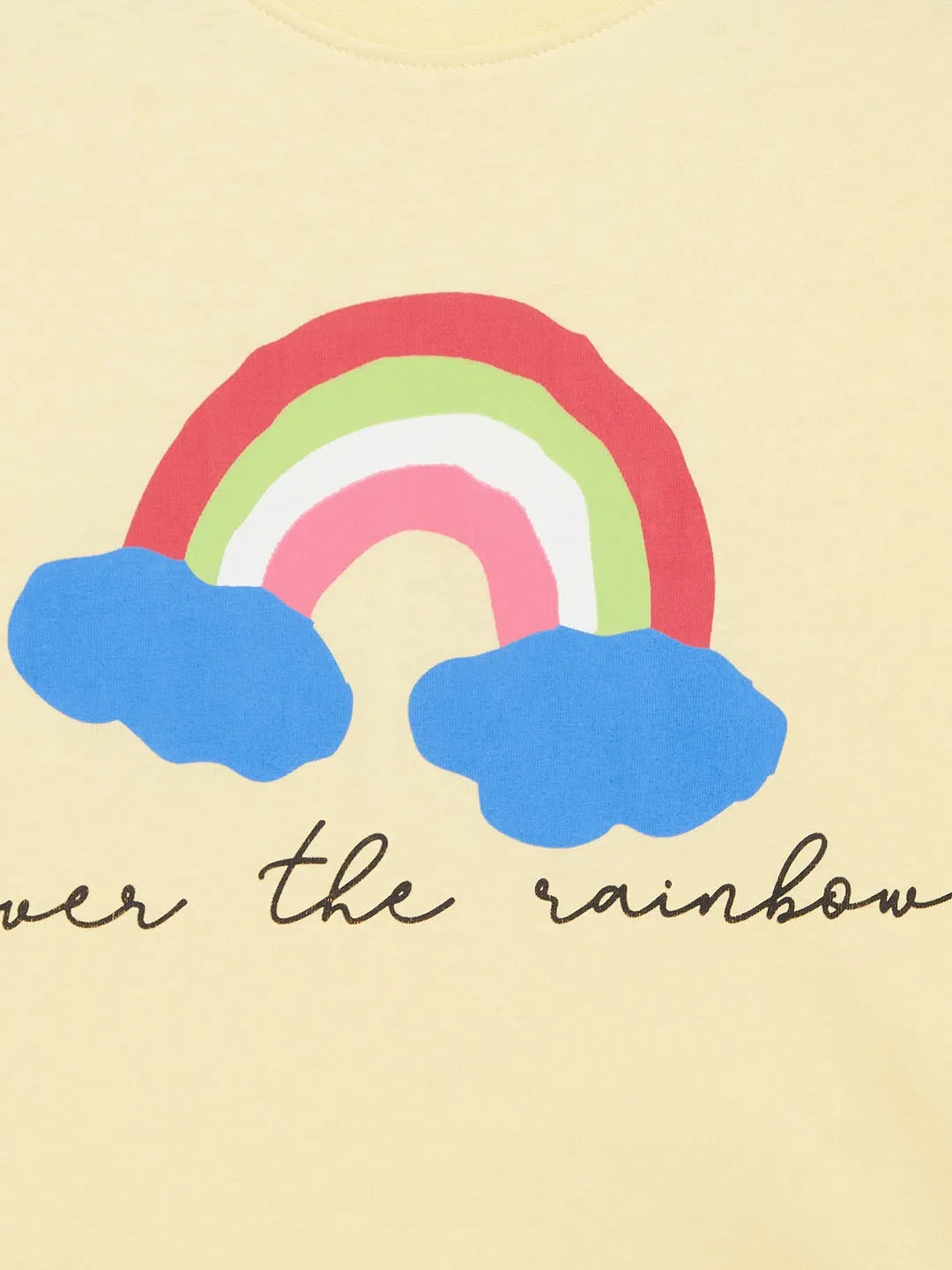Girls Rainbow T-Shirt - Kids Clothing Cotton Top