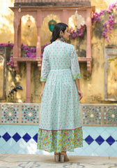 Women Mint Print Longdress & Dupatta-P1029D_MINT_OF_ON