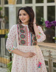 Women Offwhite Print Longdress & Dupatta-P1029D_OFFWHITE_OF_ON