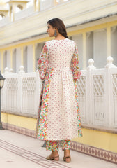 Off-White Printed Ethnic Set with Dupatta-P1049OFFWHITE
