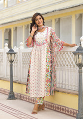 Off-White Printed Ethnic Set with Dupatta-P1049OFFWHITE