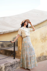 Pastel Whisper Co-ord Set-P1075C_GREEN