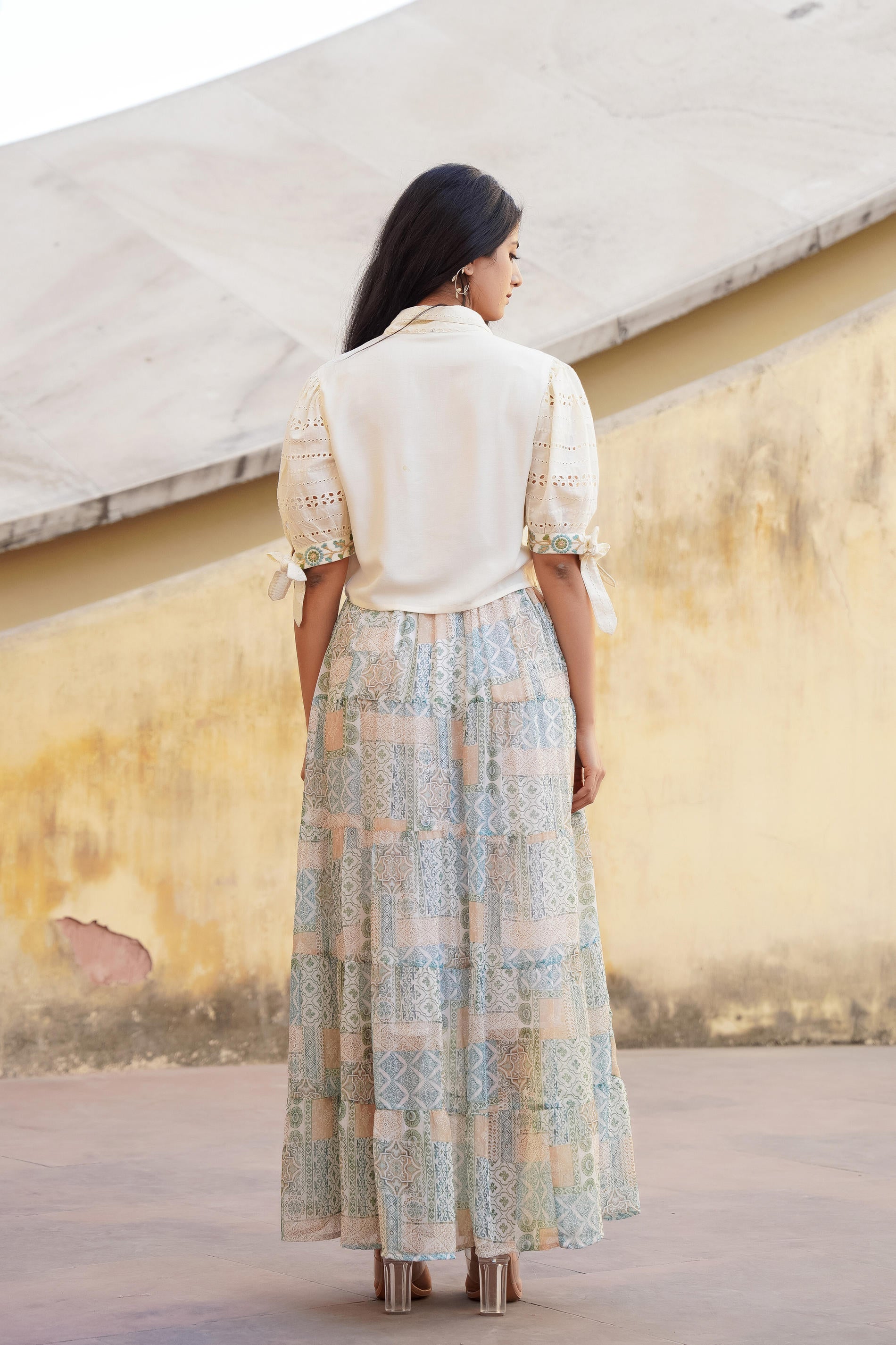 Pastel Whisper Co-ord Set-P1075C_GREEN