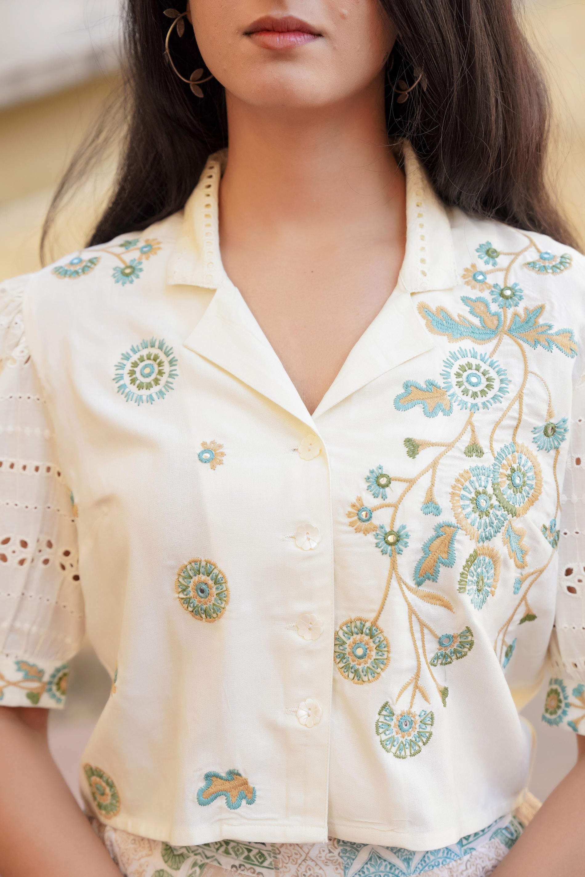 Pastel Whisper Co-ord Set-P1075C_GREEN