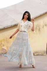 Pastel Whisper Co-ord Set-P1075C_GREEN