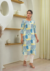 Multi color straight kurta-P1086C_MULTI