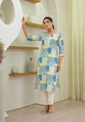 Multi color straight kurta-P1086C_MULTI