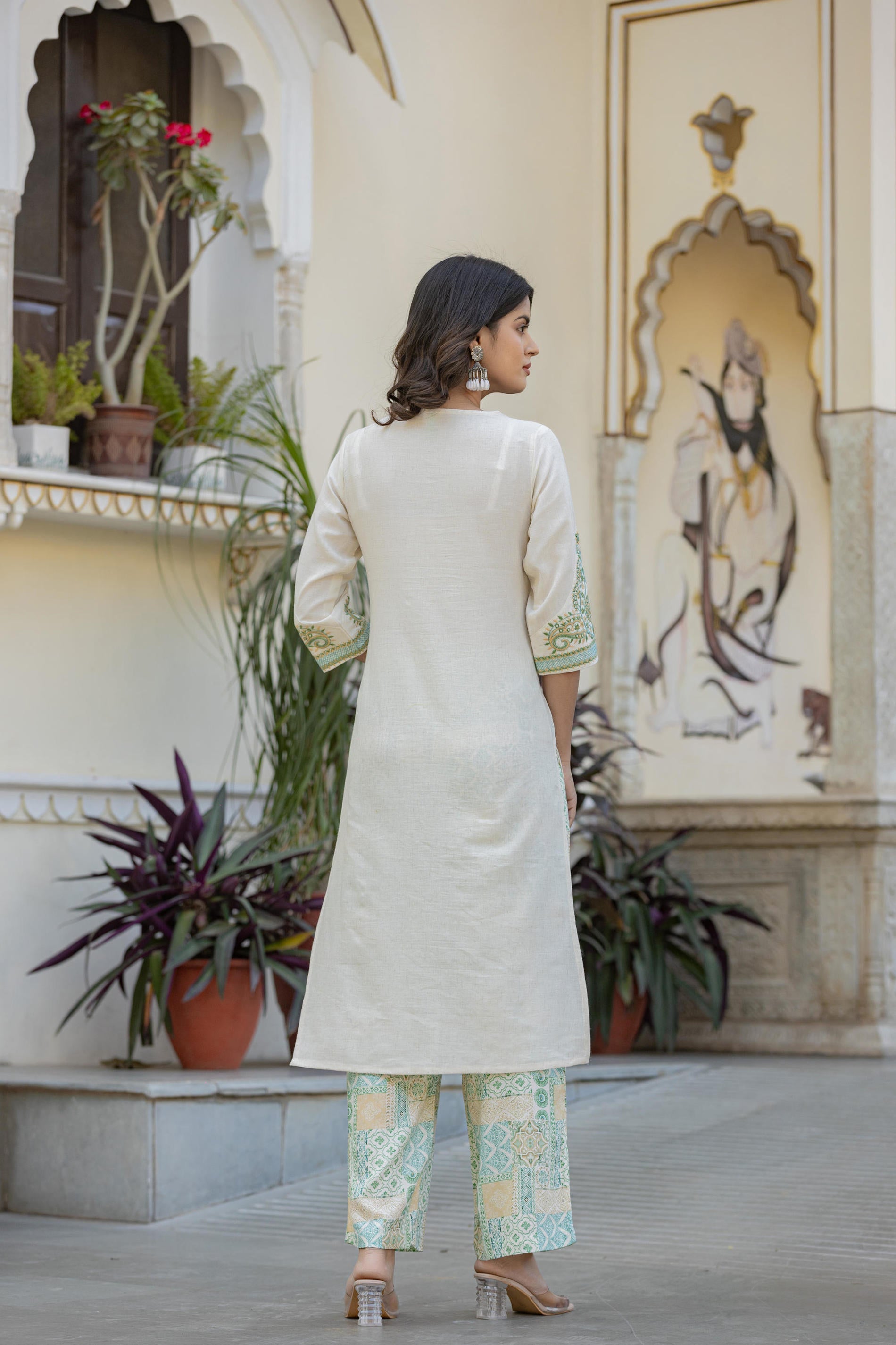 Multi Color Ethnic Printed Kurta Set with Dupatta | DesiQlo