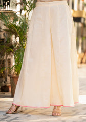 Women Ivory Printed With Embroidered Kurta Pant Dupatta-P1207IVORY_ON