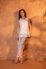 Cotton Garden Off White Co-Ord Set