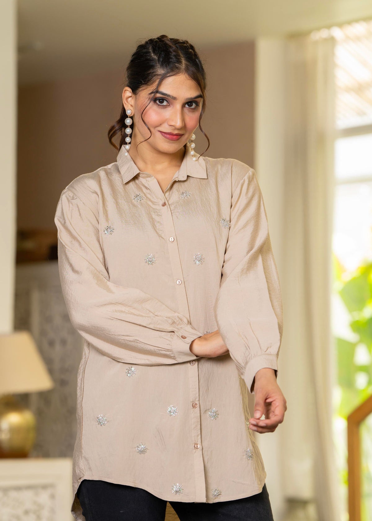 embroidered women's shirt