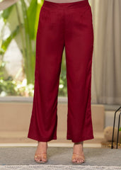 Yellow Floral Poly Kurta and Pants Set with Mirror, Thread Work and Telesales Detail