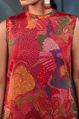 Women's Multicolor Floral Cotton Co-ord Set with Kurta & Pants