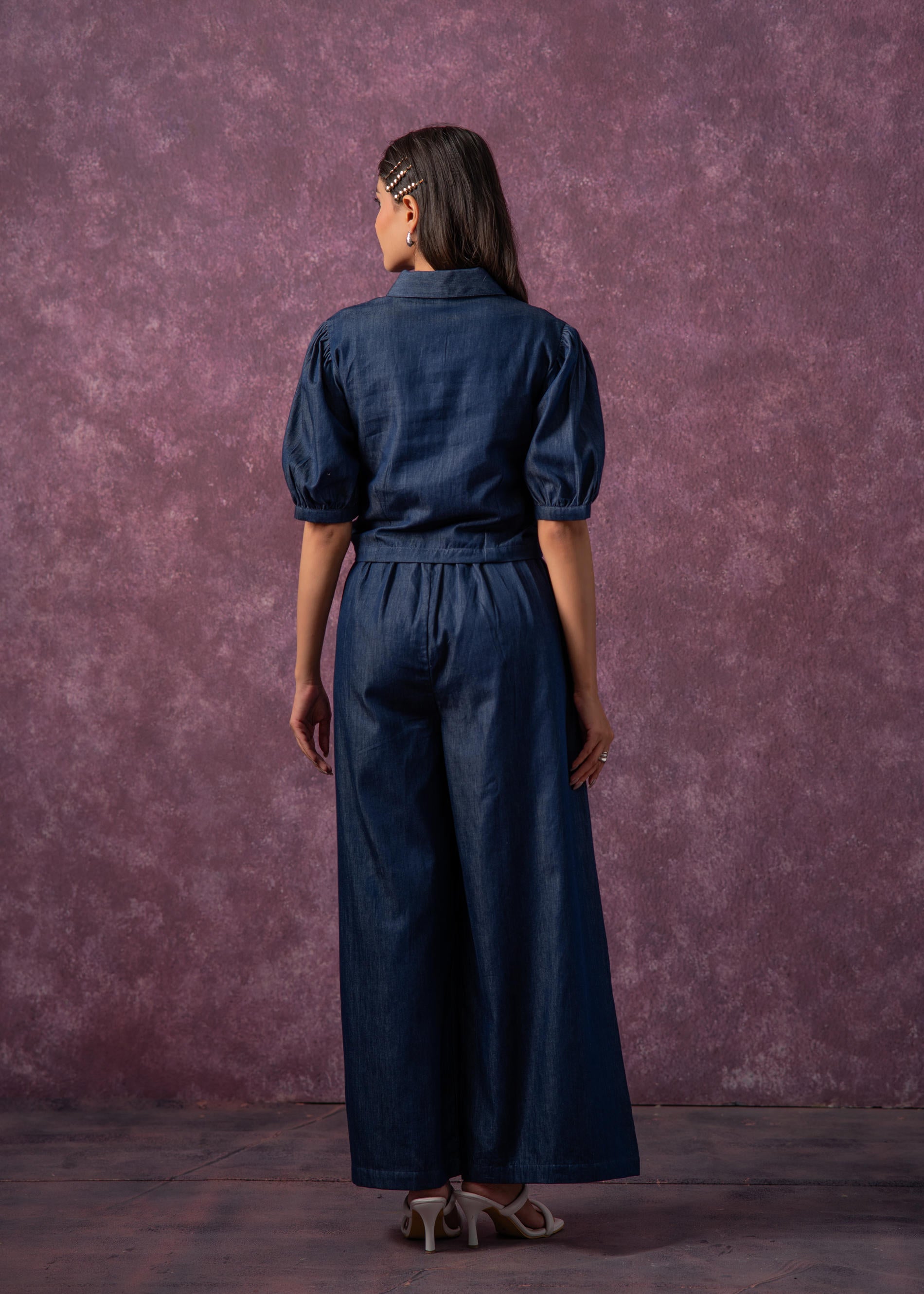 Embroidered Shirt & Straight Pants Co-ord Set | DesiQlo