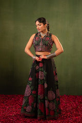 Contemporary Printed Top Skirt Set