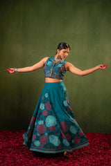 Contemporary Printed Top Skirt Set