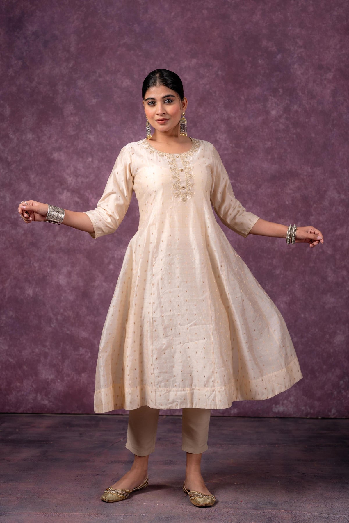 Ivory Noor A-Line Kurta
