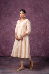 Ivory Noor A-Line Kurta