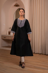 Noir Kashida Kurta-P1992BLACK
