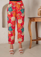 Floral Printed Straight Kurta Set
