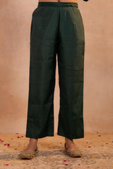 Bottle Green Serenity Embroidered Suit Set-P2023BOTTLEGREEN_ON