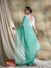 Womens Fashion Ethnic Sea Green Color Sarees-MLSHWSA1624SGR0ONE