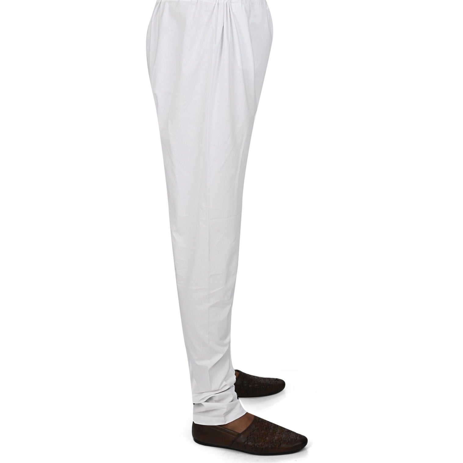 Cotton Pyjama for Men - White | PJRRPC38 | DesiQlo