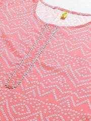 Women's Polyester Printed Kurta Palazzo Set-PKSET1004