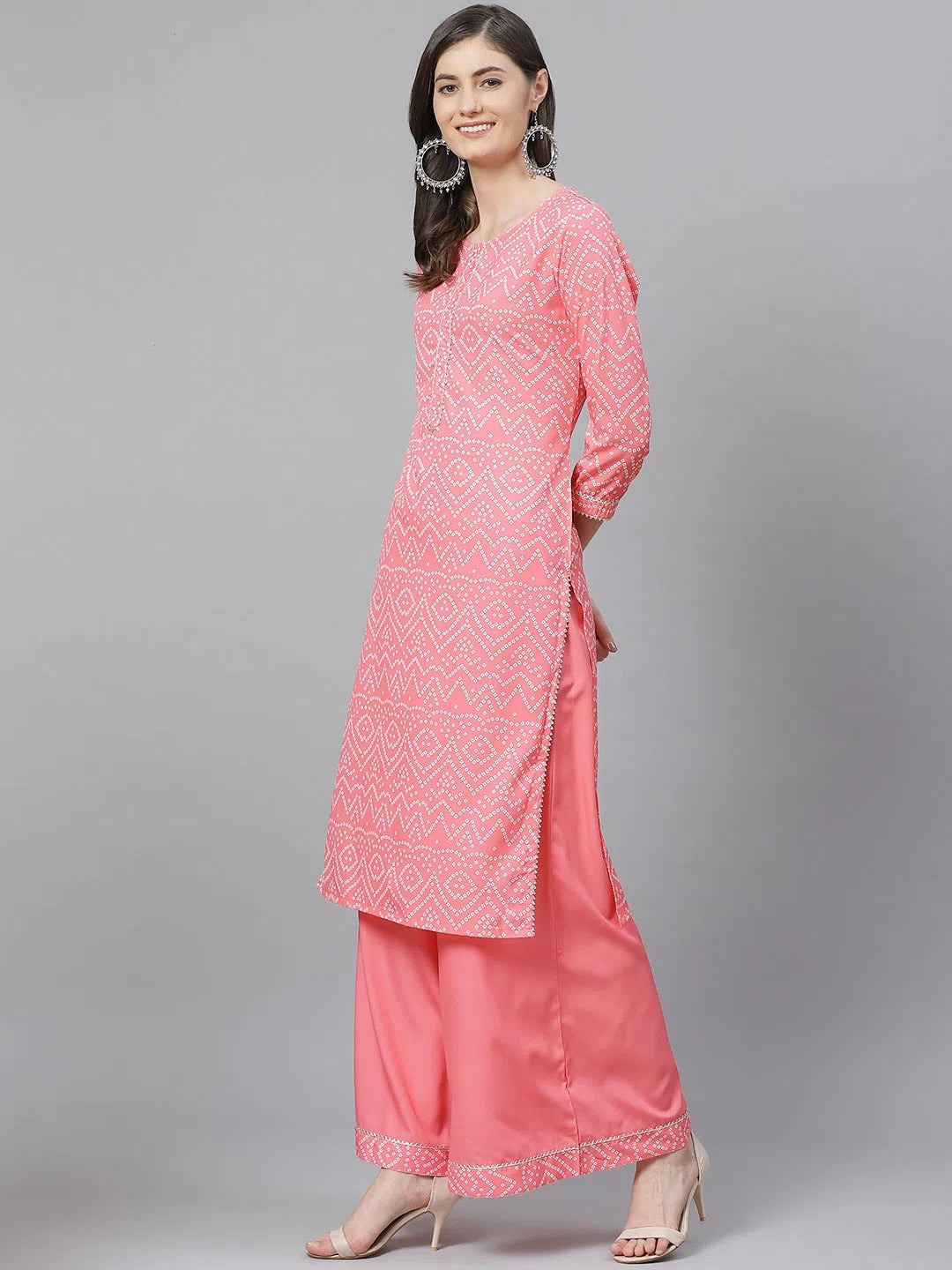 Designer Printed Kurta Palazzo Set for Women - Shop Now!