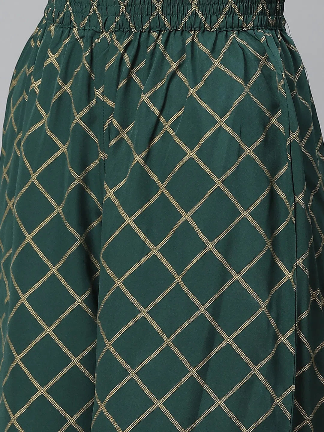 Women's Printed Polyester Kurta Palazzo Set - Party Perfect!