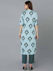 Women Poly Crepe Ethnic Motifs Printed-PKSET1025A