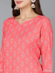 Women Polyester Ethnic Motifs Printed Kurta-PKSET1045A