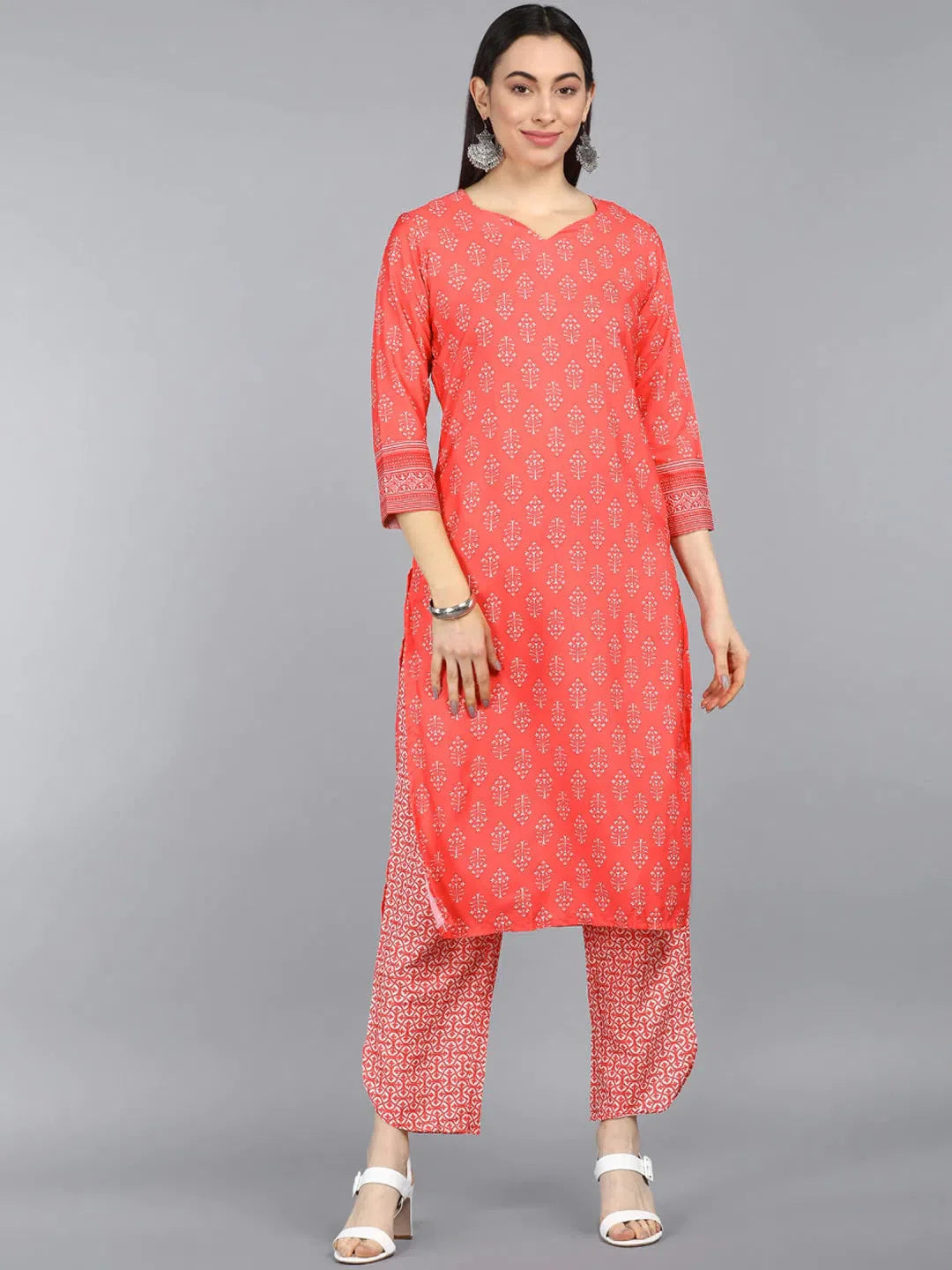 Shop Polyester Printed Women's Kurta Sets | Indian Kurta Sets