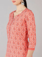 Women Printed Kurta With Trousers