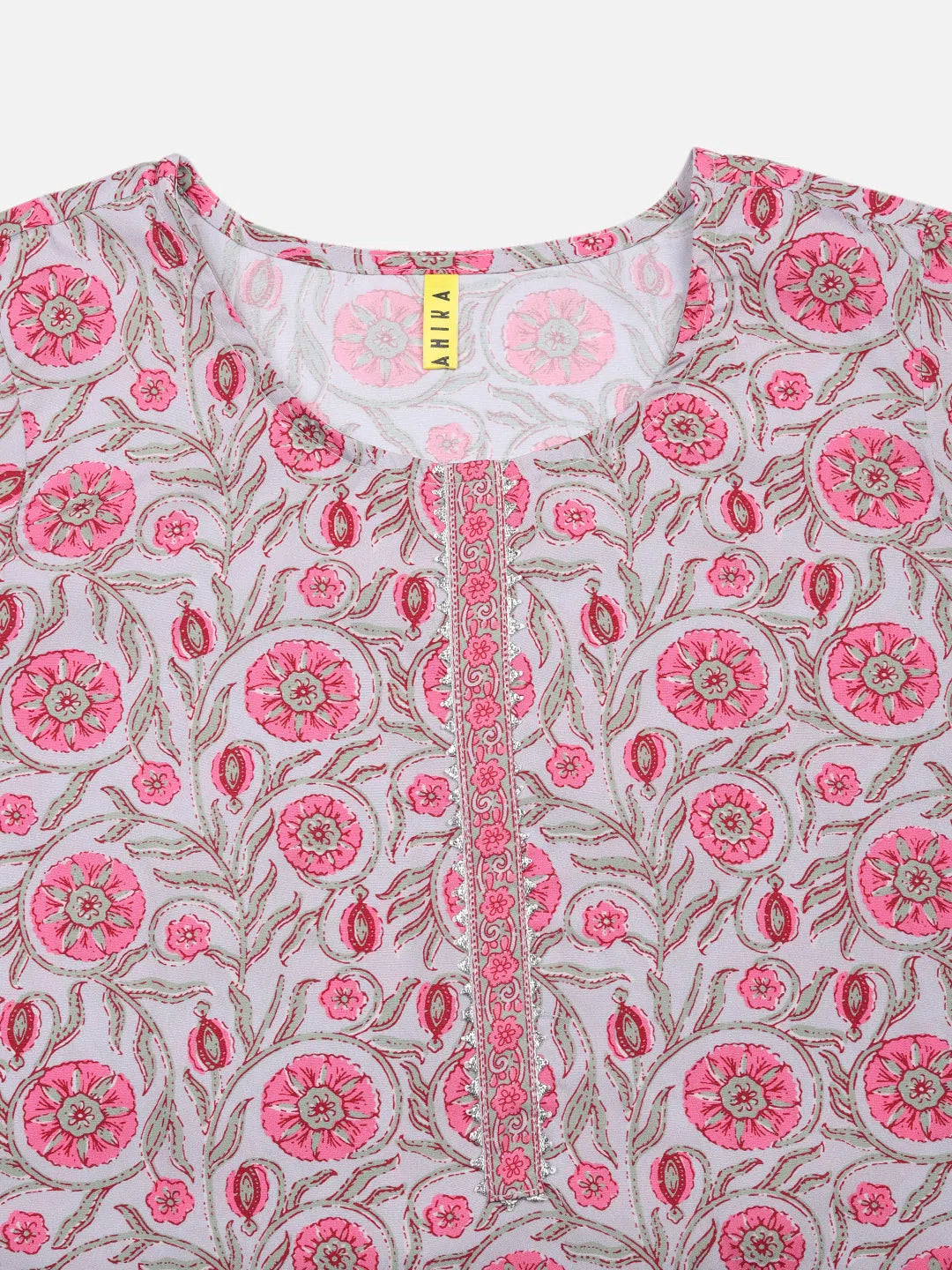 Floral Print Women's Kurta | Designer Indian Kurta Sets