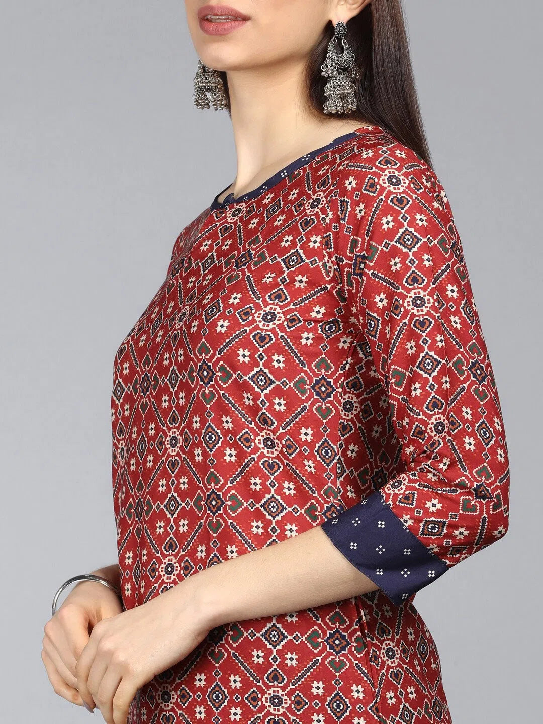 Printed Kurta Set with Dupatta | Women's Indian Kurta Sets - Style 1