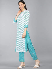 Poly Crepe Printed Kurta Pant Dupatta-PKSKD1028AB