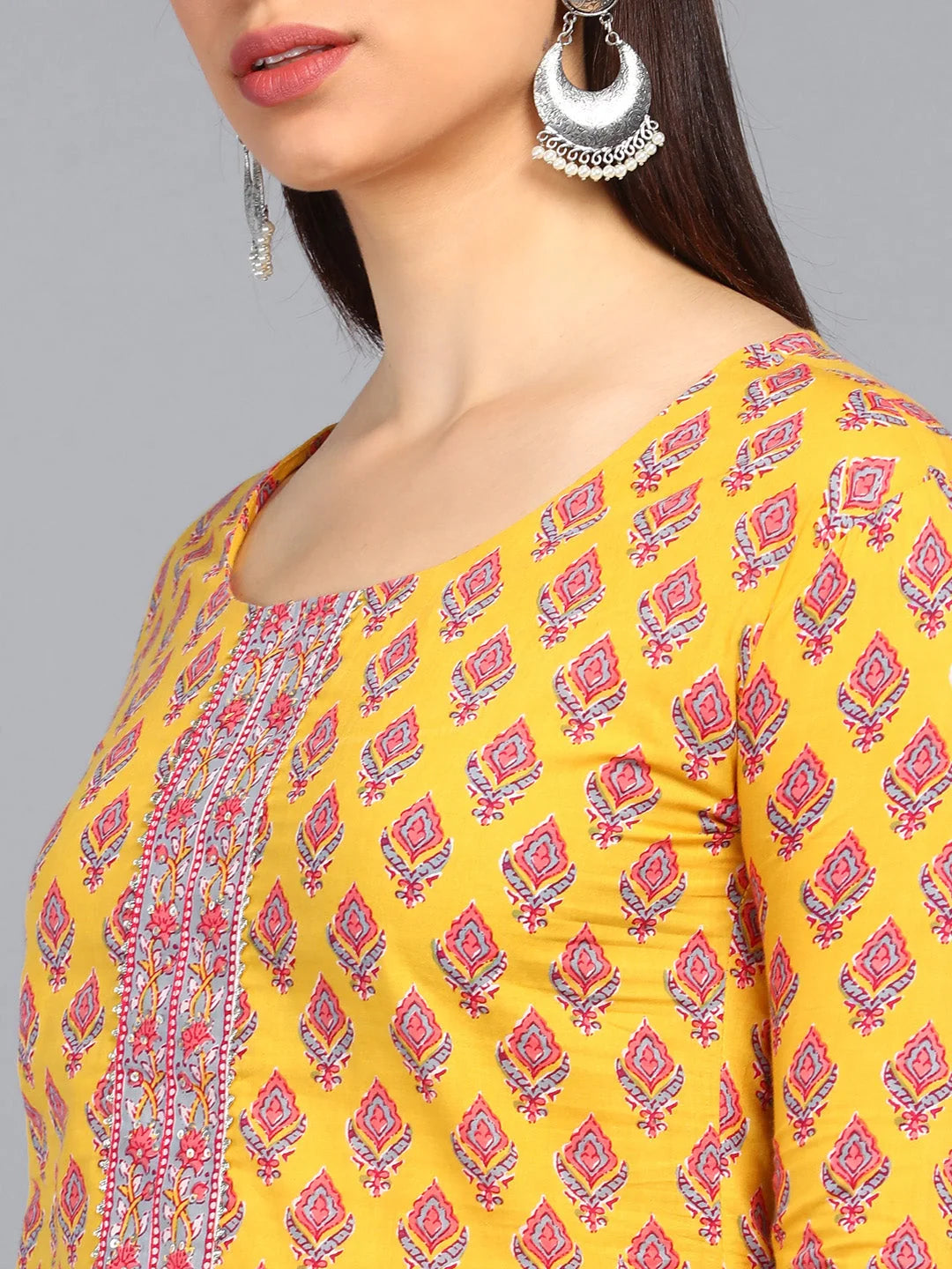 Polyester Printed Kurta Set - Festive Lehenga for Women