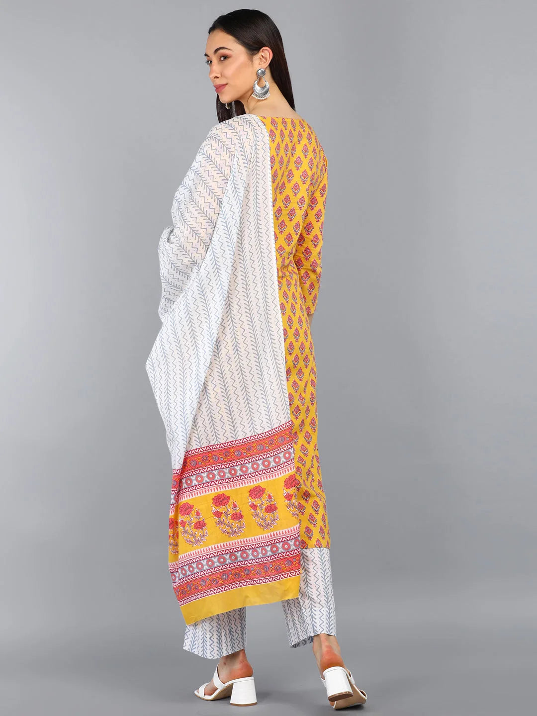 Polyester Printed Kurta Set - Festive Lehenga for Women