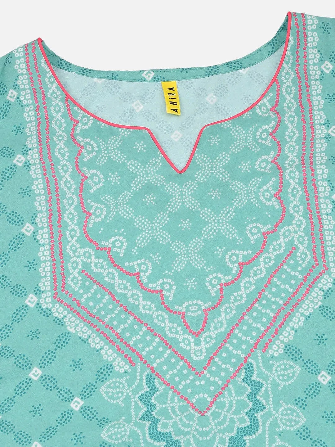 Sea Green Printed Kurta Palazzo Set - Women's Ethnic Wear