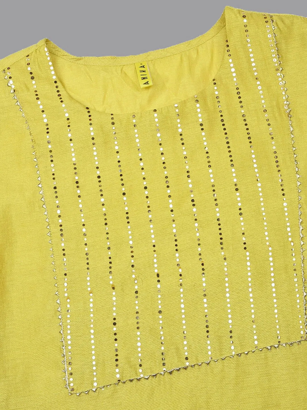 Yellow Yoke Design Kurta Set | Women's Designer Kurta Sets