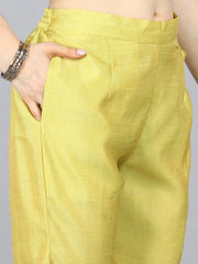 Poly Silk Solid Kurta Pant Dupatta-PKSKD1086AB