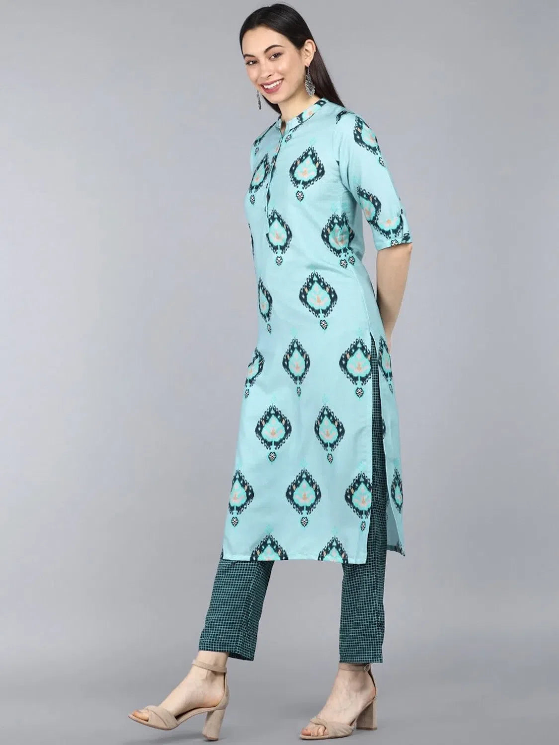 Printed Kurta Set with Dupatta | Indian Women's Kurta Sets